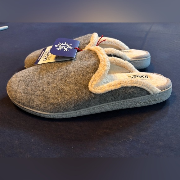 🩶🩶Dearfoams Gray Slippers with Cream Lining size US 9-10🩶❤️‍🔥 - Picture 6 of 9